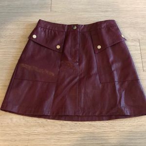 Faux Leather Zara Skirt